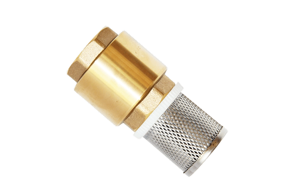 Клапан обратный UNIPUMP с сеткой (1", сетка - нерж., толкатель - пластик)