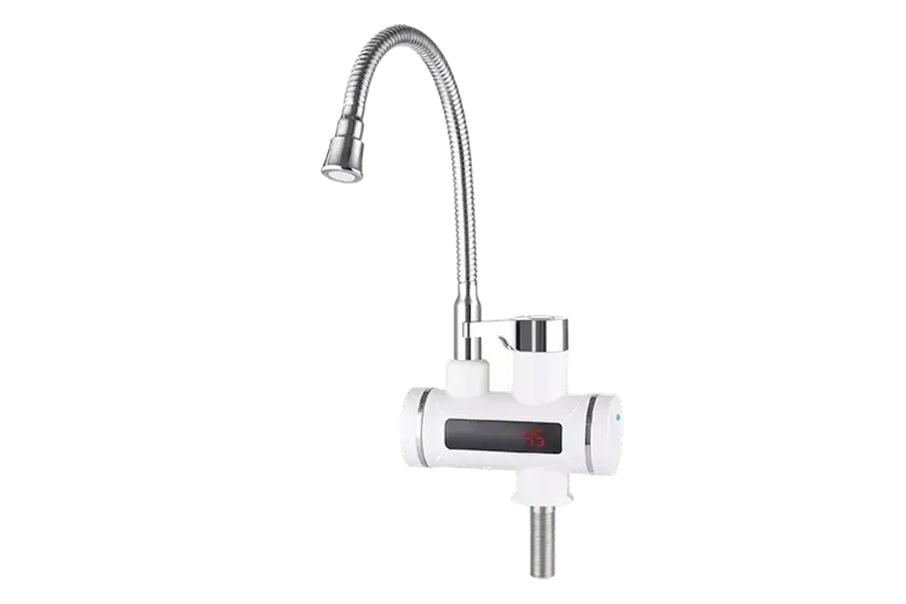 Проточный кран-водонагреватель UNIPUMP BEF-001-02 с дисплеем и гибким изливом